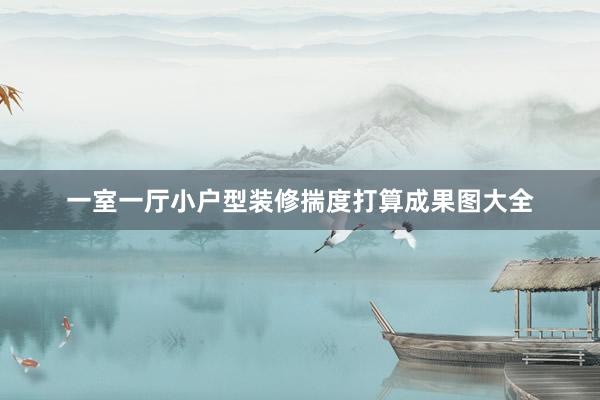 一室一厅小户型装修揣度打算成果图大全